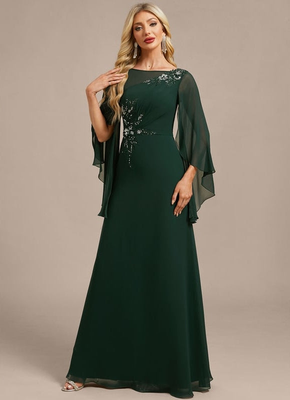 Robe de Soirée Émeraude Élégante - gallery 3