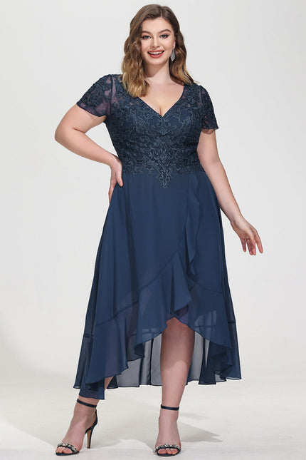 Robe de Soirée Flottante Marine - gallery 8
