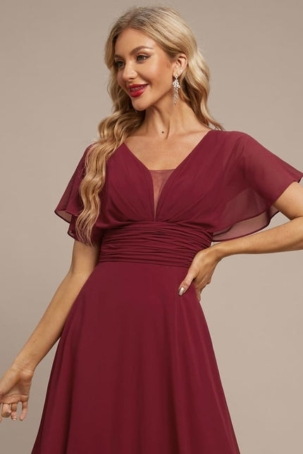 Robe de Soirée Fluide Émeraude - gallery 6