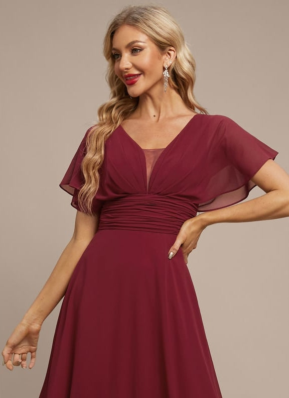 Robe de Soirée Fluide Émeraude - gallery 6