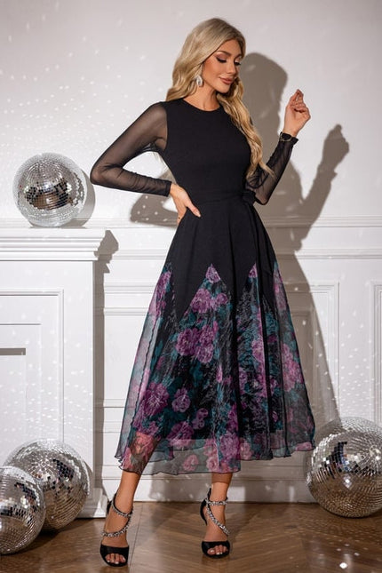 Robe de Soirée Organza Florale