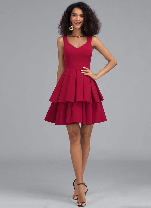 Robe de Soirée Rouge Festif - gallery 2