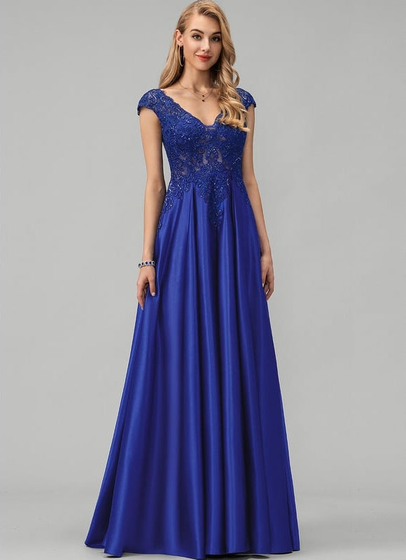 Robe de Soirée Satin Royalty - gallery 1