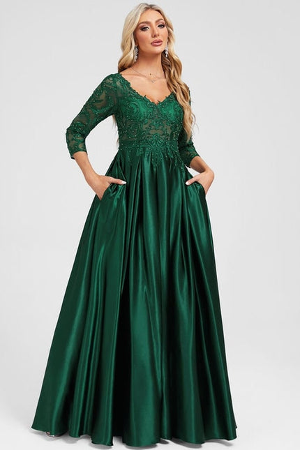 Robe de Soirée Émeraude Envoûtante - gallery 3