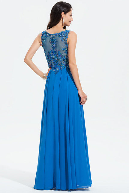 Robe de Soirée Noir Élégant Flottant - gallery 4
