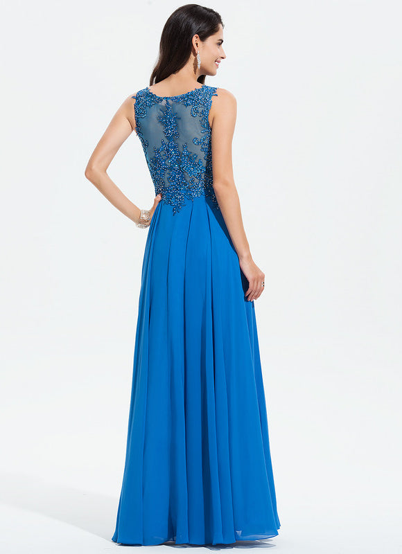 Robe de Soirée Noir Élégant Flottant - gallery 4