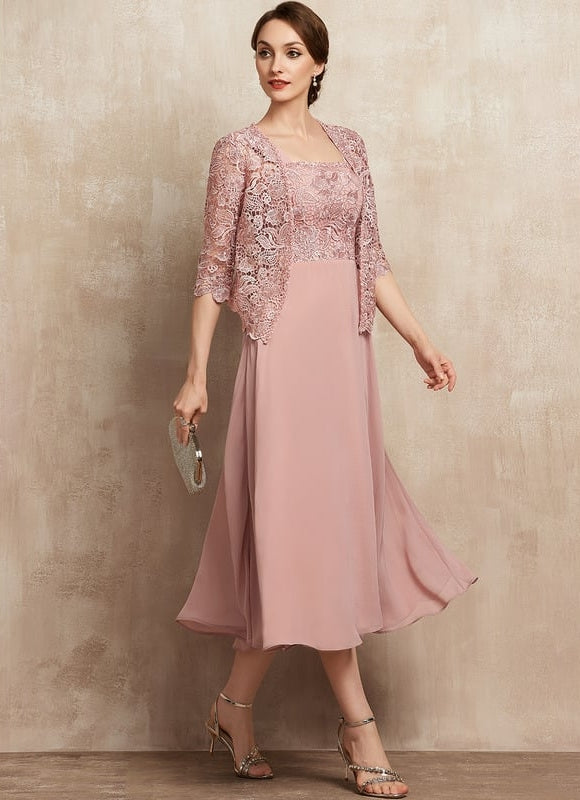 Robe De Soirée Rose Saumon - gallery 4