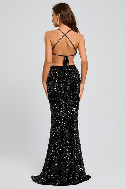Robe de Soirée Éclat Sombre Chic
