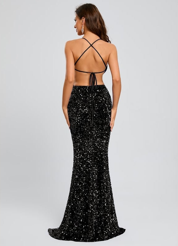 Robe de Soirée Éclat Sombre Chic
