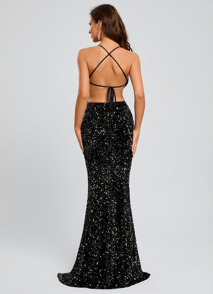 Robe de Soirée Éclat Sombre Chic