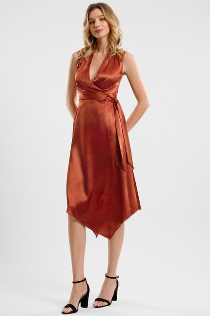 Robe de Soirée Cuivre Chic - gallery 3