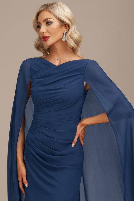 Robe de Soirée Fluide Marine - gallery 2