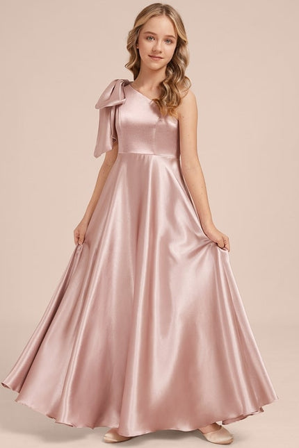 Robe de Soirée Asymétrique Satinée