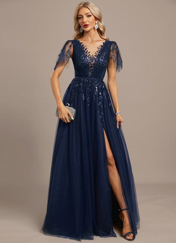 Robe de Soirée Bordeaux Enchantée - gallery 3