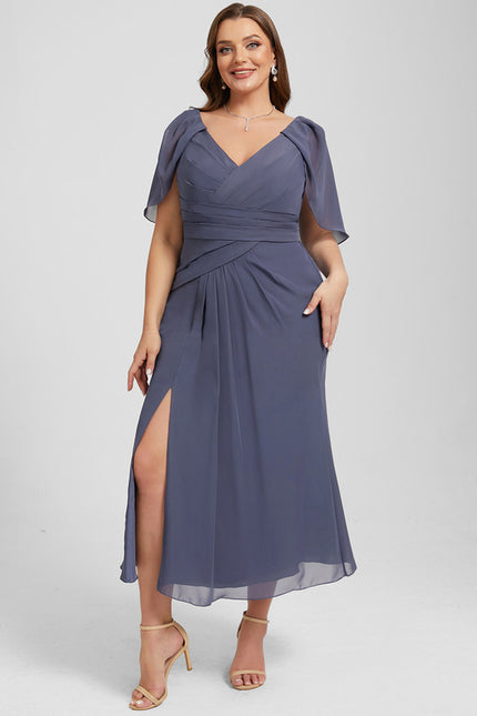 Robe de Soirée Florale Marine - gallery 9
