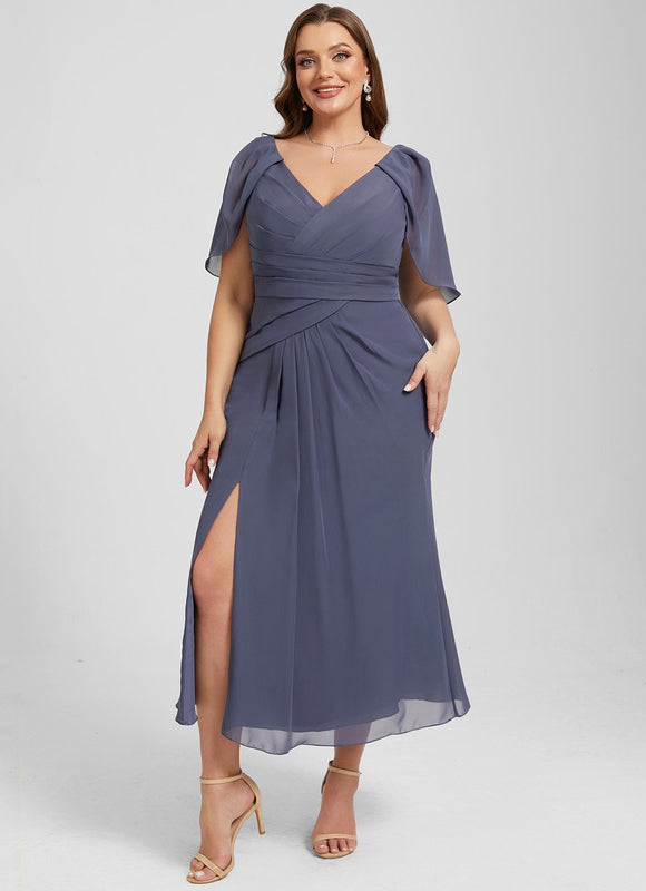 Robe de Soirée Florale Marine - gallery 9