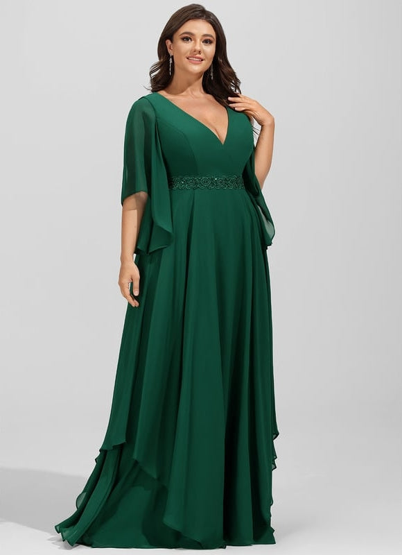 Robe de Soirée Émeraude Flottante - gallery 9