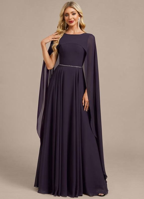 Robe de Soirée Mousseline Élégante - gallery 3