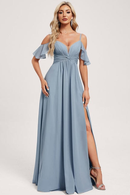 Robe de Soirée Légère Ciel - gallery 2