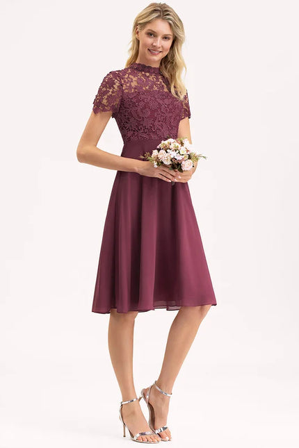 Robe de Soirée Aérienne Bordeaux - gallery 3