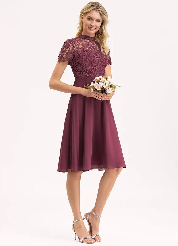 Robe de Soirée Aérienne Bordeaux - gallery 3
