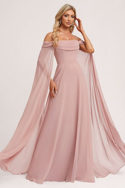 Robe de Soirée Rosé Éthéré - gallery 5