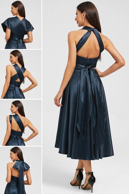 Robe de Soirée Décolleté Fluide - gallery 1