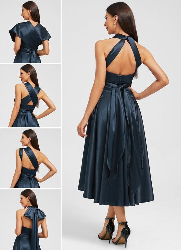 Robe de Soirée Décolleté Fluide - gallery 1