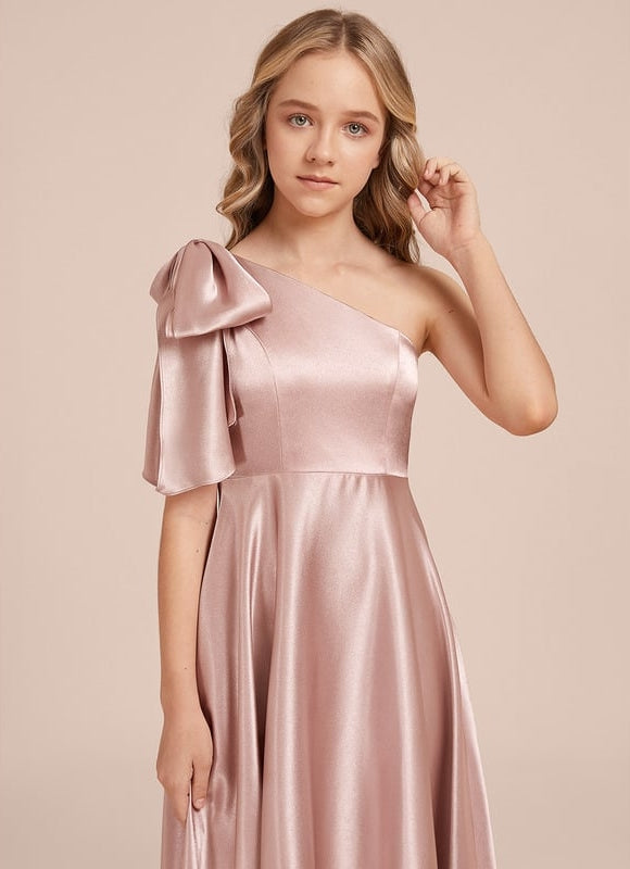 Robe de Soirée Asymétrique Satinée - gallery 2