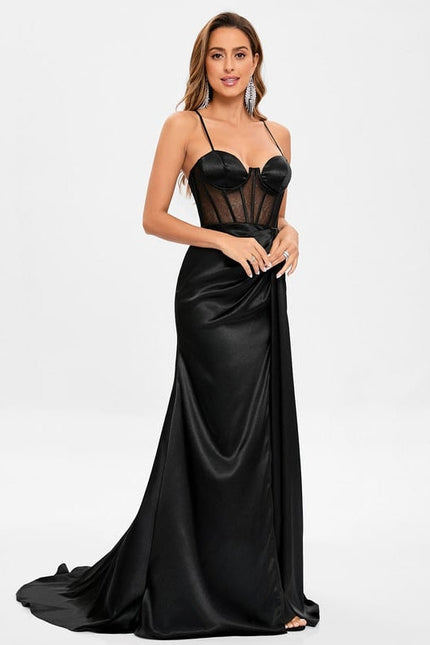 Robe de Soirée Satinée Cuivre - gallery 4