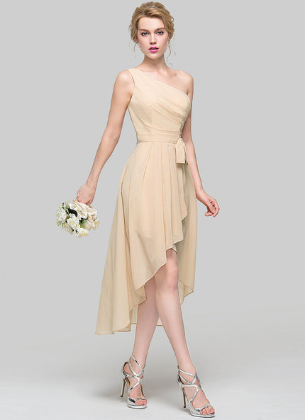 Robe de Soirée Asymétrique Douceur