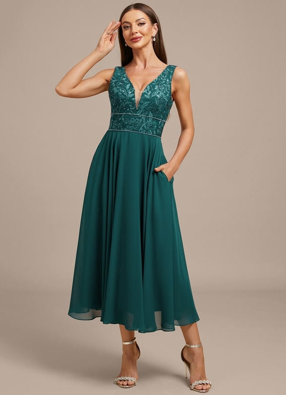 Robe de Soirée Vaporeuse Chic - gallery 4