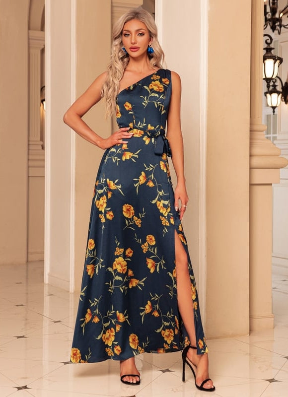 Robe de Soirée Fleur Marine - gallery 3