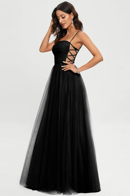 Robe de Soirée Tulle Sombre - gallery 5