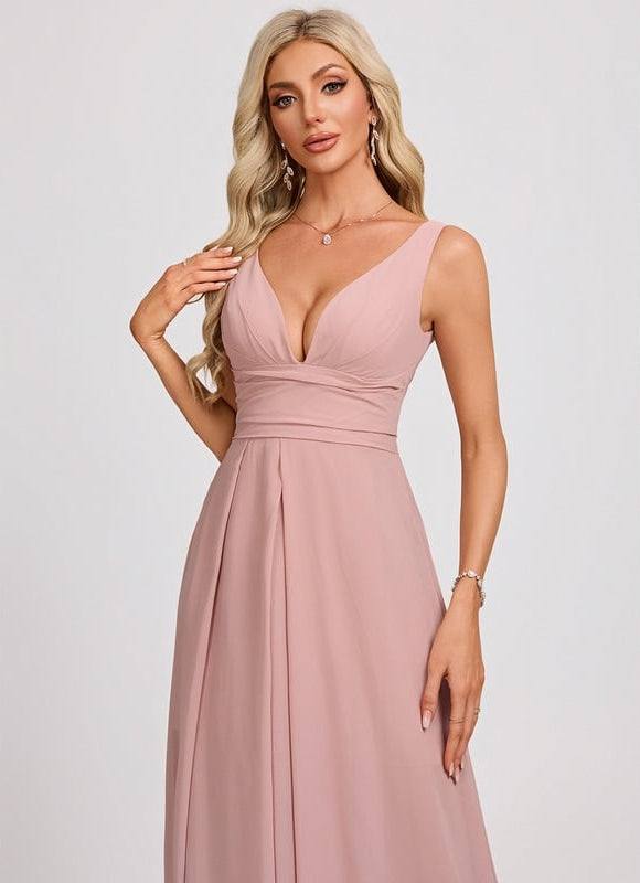 Robe De Soirée Longue Plissée - gallery 2