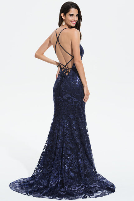 Robe de Soirée Éclat Marine Couture