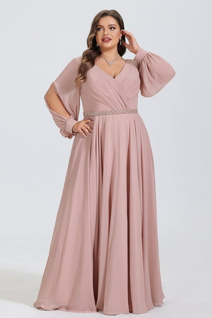 Robe de Soirée Élégance Poudrée - gallery 5