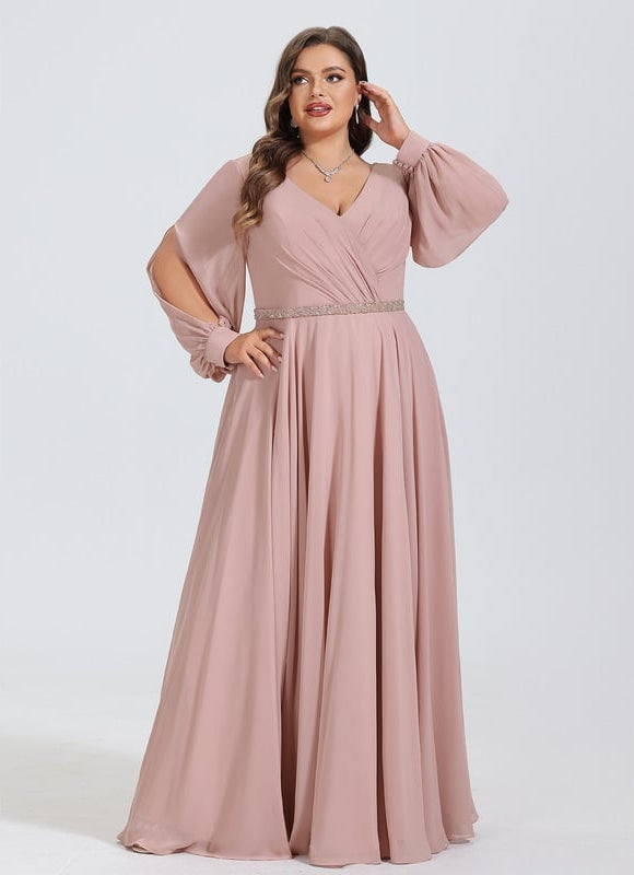 Robe de Soirée Élégance Poudrée - gallery 5