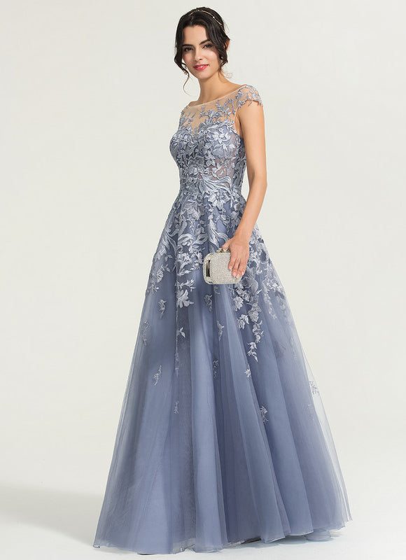 Robe de Soirée Aérienne Azur - gallery 6