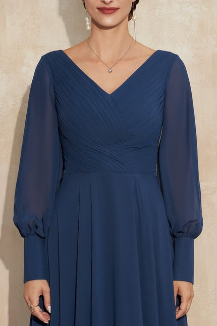 Robe De Soirée Grande Taille Mousseline - gallery 1