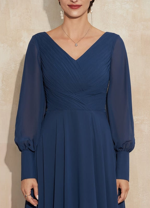 Robe De Soirée Grande Taille Mousseline - gallery 1