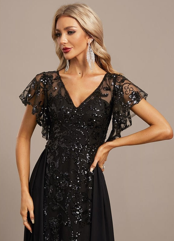 Robe De Soirée Paillette Dos Nu - gallery 2