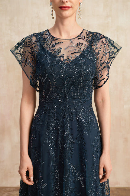 Robe de Soirée Marine Étoilée - gallery 4