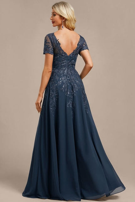 Robe de Soirée Élégance Marine - gallery 7