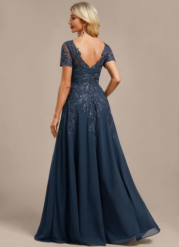 Robe de Soirée Élégance Marine - gallery 7