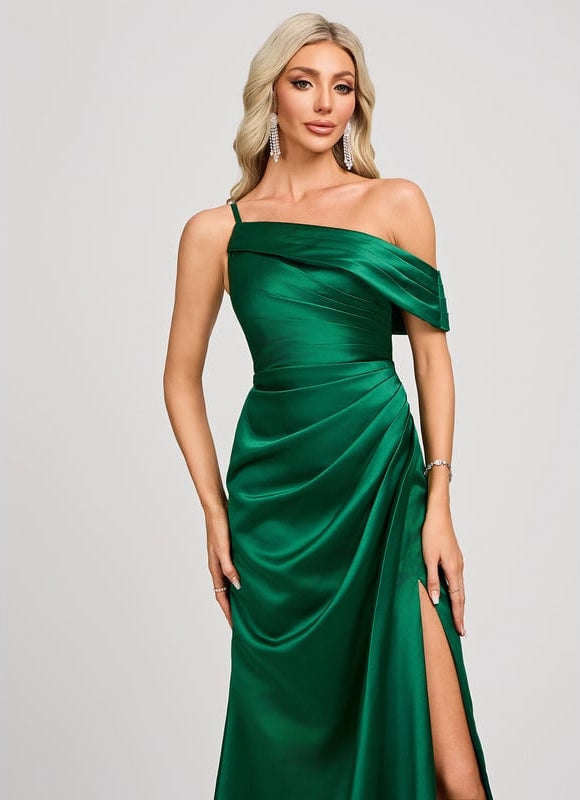 Robe de Soirée Émeraude Glissante - gallery 4