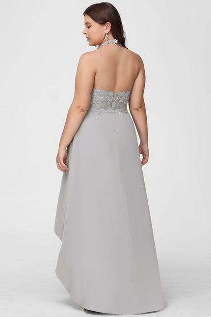 Robe de Soirée Élégance Grise Aérienne - gallery 7