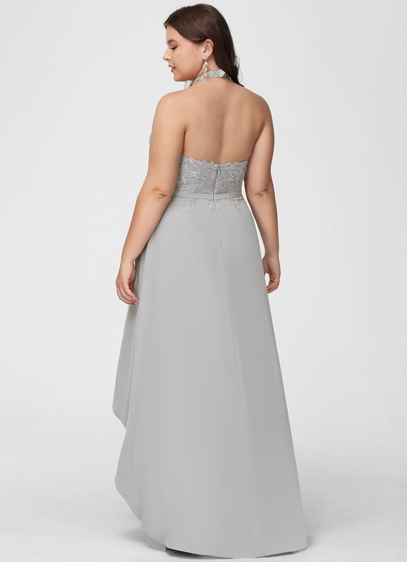 Robe de Soirée Élégance Grise Aérienne - gallery 7
