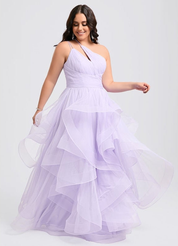 Robe de Soirée Violet Flottant - gallery 8