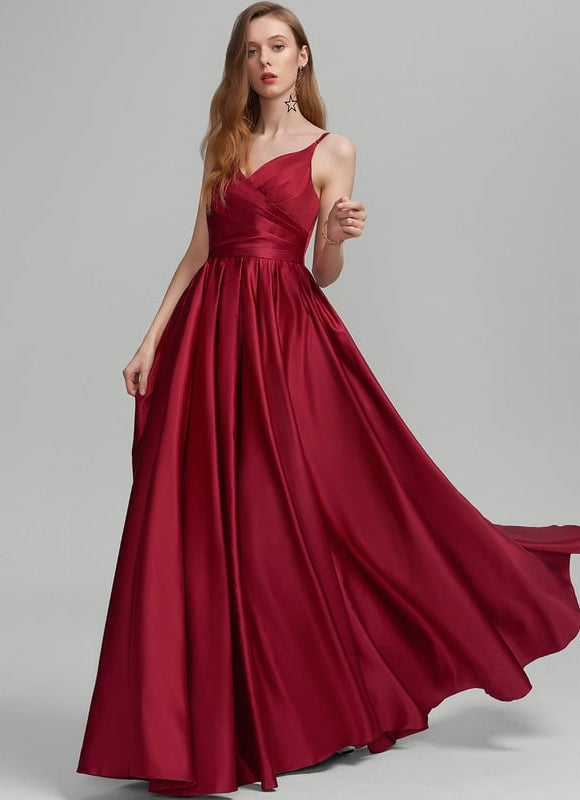 Robe de Soirée Satin Éclairée
